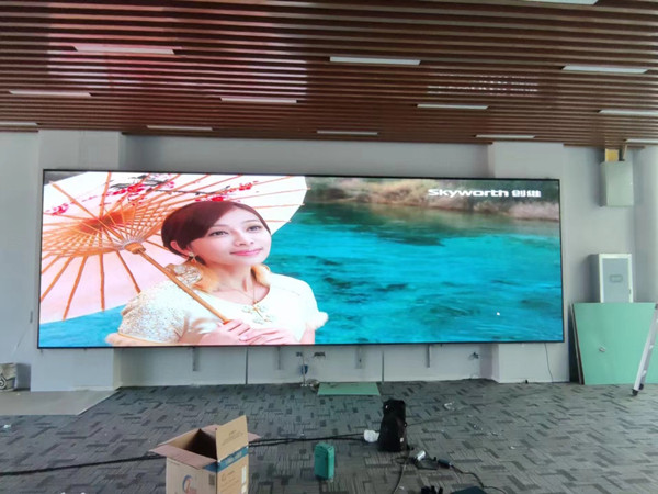 囊谦P1.53led小间距屏安装案例